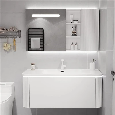 Lắp đặt bàn trang điểm phòng tắm mới có khó không?
